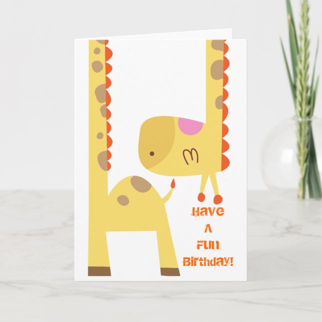 Carte Giraffe Fun (Devant)