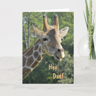 Carte Giraffe Hey Papa