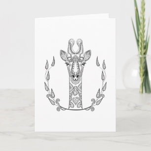 Carte Giraffe inspirée