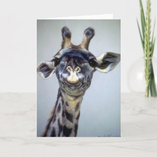 Carte Giraffe Rire