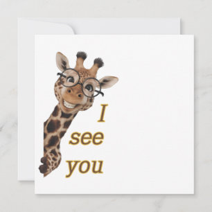 Carte Giraffe.Text.Je vous vois