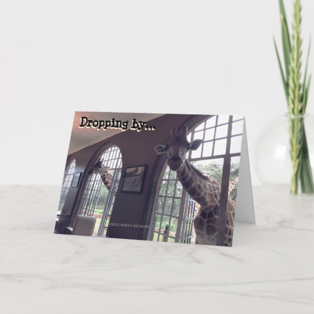 Carte Giraffes d'anniversaire (Devant)