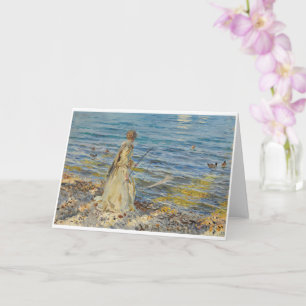 Carte Girl Fishing, Sargent 1913