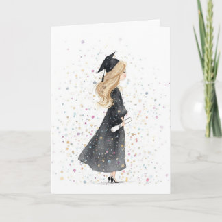 Carte Girl Graduation Card-Folded Card