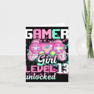 Carte Girl Level 13 Déverrouillé Jeu vidéo 13e anniversa