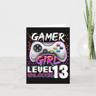 Carte Girl Level 13 Déverrouillé Jeu vidéo 13e anniversa