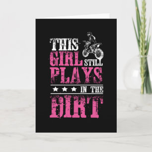 Carte Girl Motocross Dirt Bike
