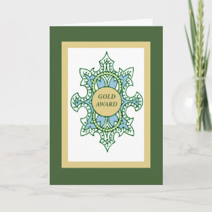 Carte Girl Scout Gold Award Félicitations Succès