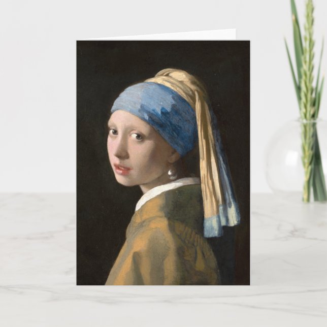 Carte Girl with the pearl earring - Johannes Vermeer (Devant)