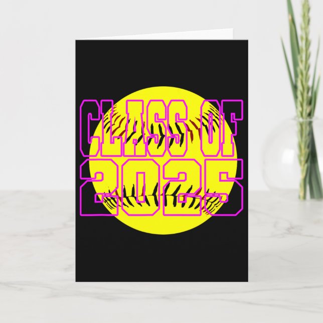 Carte Girls Cl Of 2025 Softll Player  (Devant)