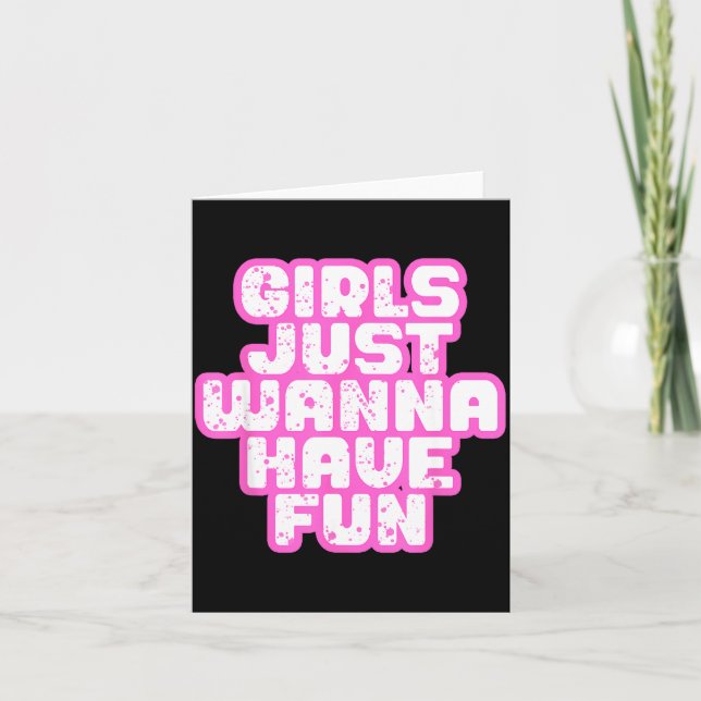 Carte Girls Just W Have Fun  (Devant)
