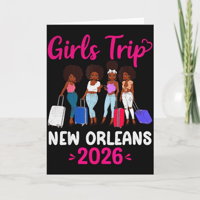 Carte Girls Trip New Orleans 2026 Squad Matching Outfit  (Devant)