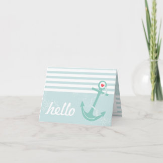 Carte Girly Nautical