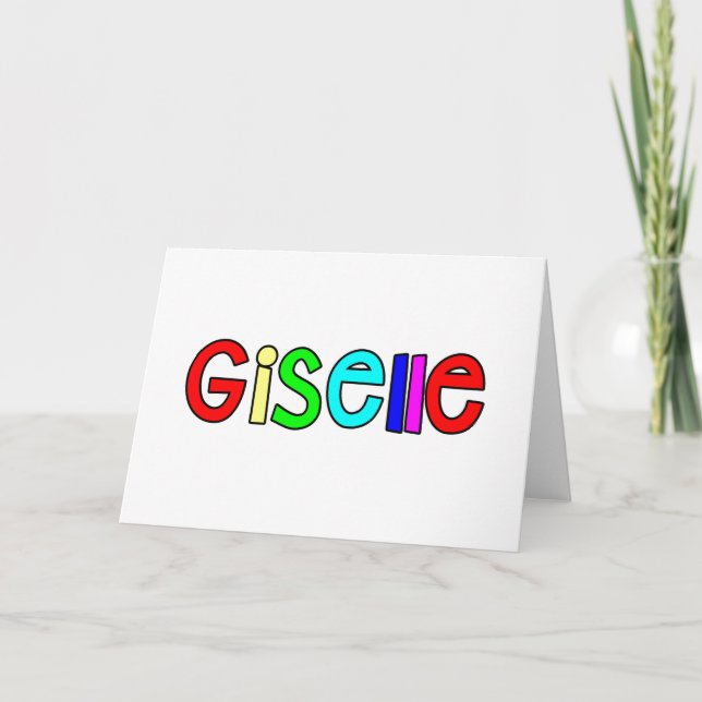 Carte Giselle (Devant)