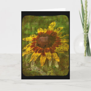 Carte Gitan amour collage floral Toutes les occasions