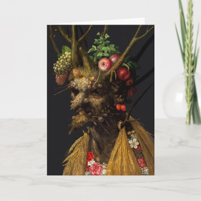 Carte Giuseppe Arcimboldo - Quatre saisons en une tête (Devant)