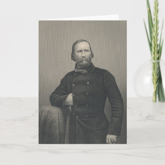 Carte Giuseppe Garibaldi, gravé par livre de D.J (Devant)
