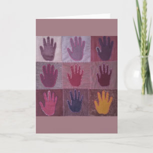 Carte "Give a Hand" Art Quilt