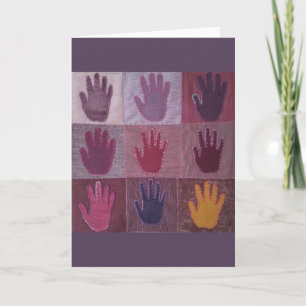 Carte "Give a Hand" art Quilt 2