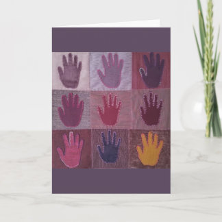 Carte "Give a Hand" art Quilt 2