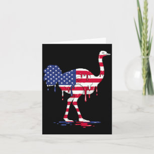 Carte Glace au lait de chèvre américaine USA Drapeau 4 j