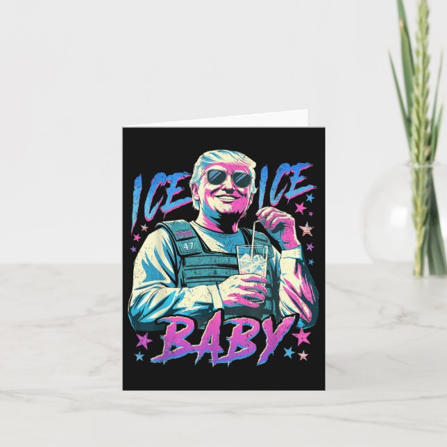 Carte Glace Bébé Glace Profitez D'Une Glace Froid Gl De  (Devant)