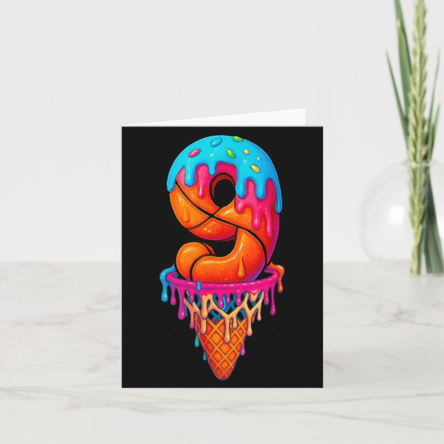 Carte Glace de 9 ans Drip de baseball Drip 9ème (Devant)