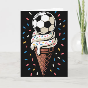 Carte Glace de football qui coule Hommes Femmes Jeu de f