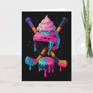 Carte Glace de hockey qui coule pour garçons hommes femm