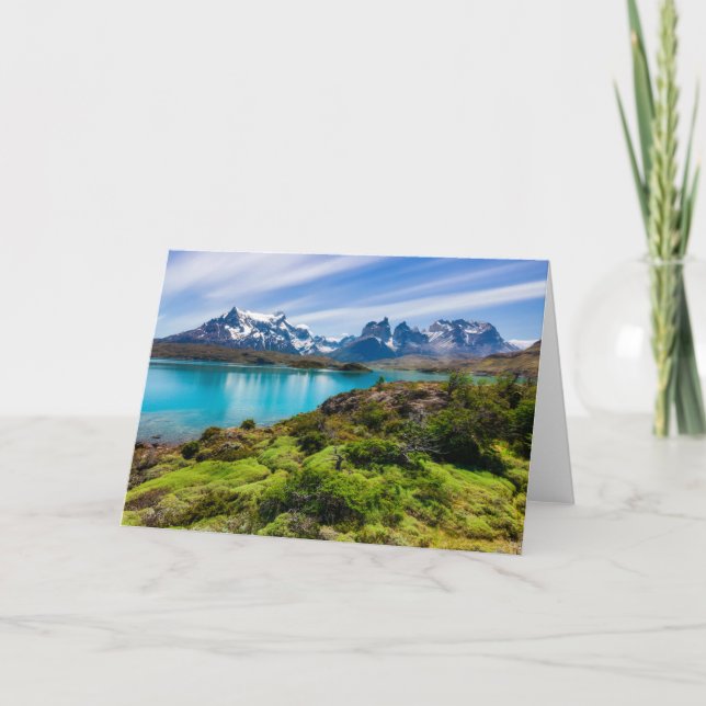 Carte Glace et neige | Lac Pehoe, Patagonie, Chili (Devant)