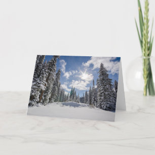 Carte Glace et neige Sunrise Winter Snow Alberta, Cana