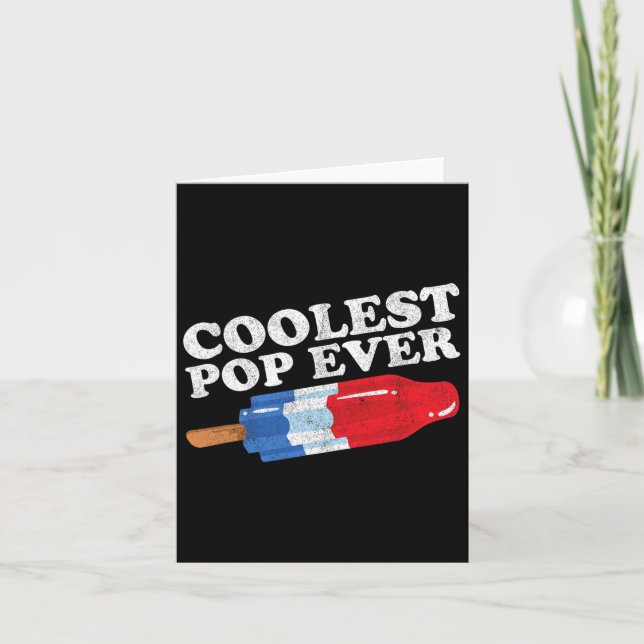 Carte Glace la Plus Cool Jamais Bâtonnet Drôle Rétro Bom (Devant)