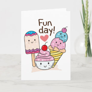 Carte Glace mignonne