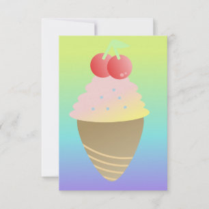 Carte Glace Ombre aux Deux Cerises