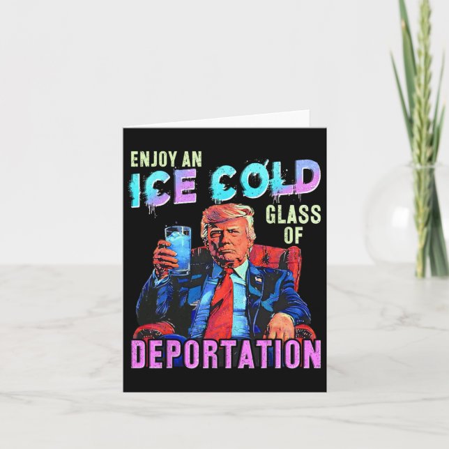 Carte Glace Profitez De Glace Froid Gl De Déportation 1 (Devant)
