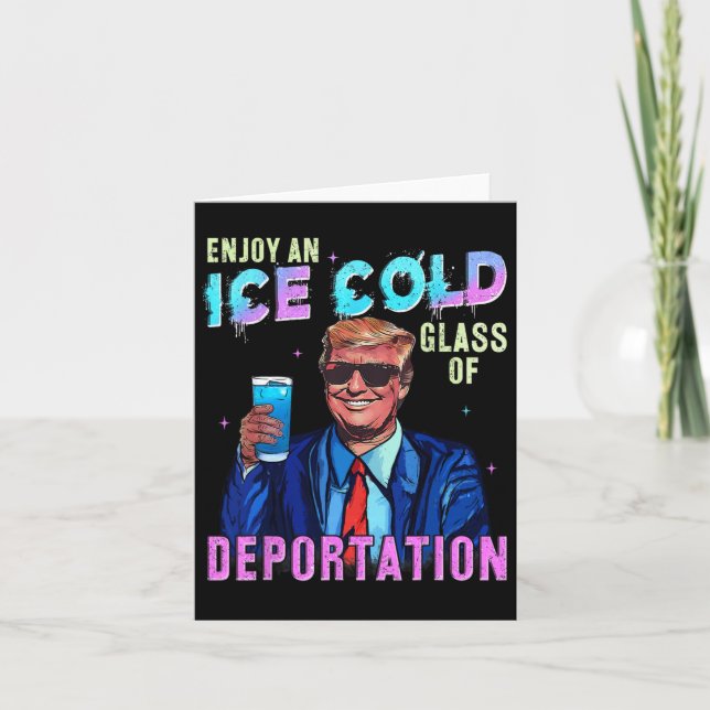Carte Glace Profitez D'Une Glace Froid Gl De Déportation (Devant)