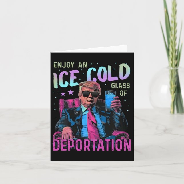 Carte Glace Profitez D'Une Glace Froid Gl De Déportation (Devant)
