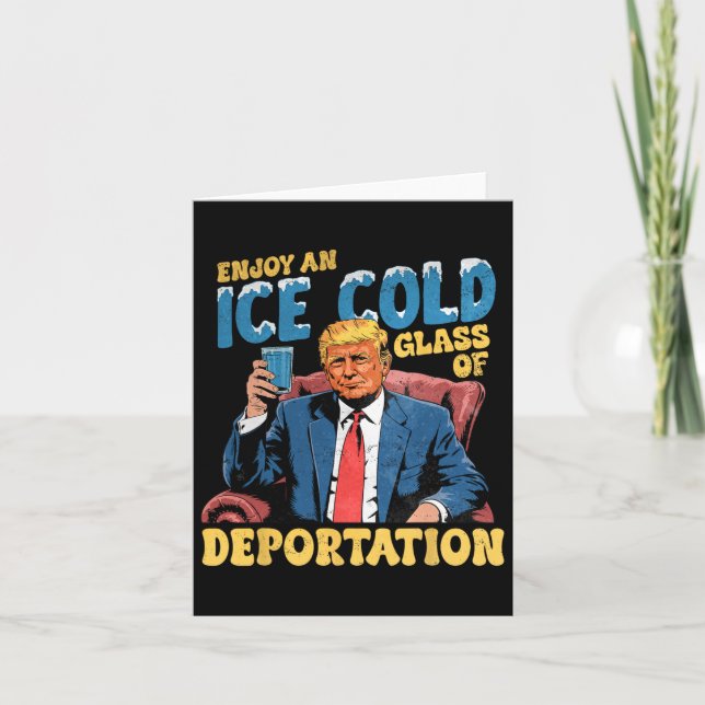 Carte Glace Profitez D'Une Glace Froid Gl De Déportation (Devant)