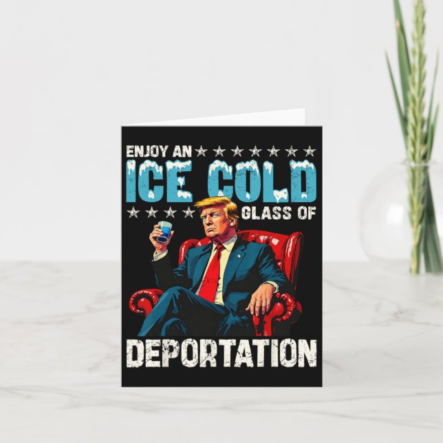 Carte Glace Profitez D'Une Glace Froid Gl De La Chemise  (Devant)