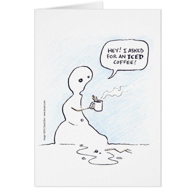 carte glacée de café (Devant)