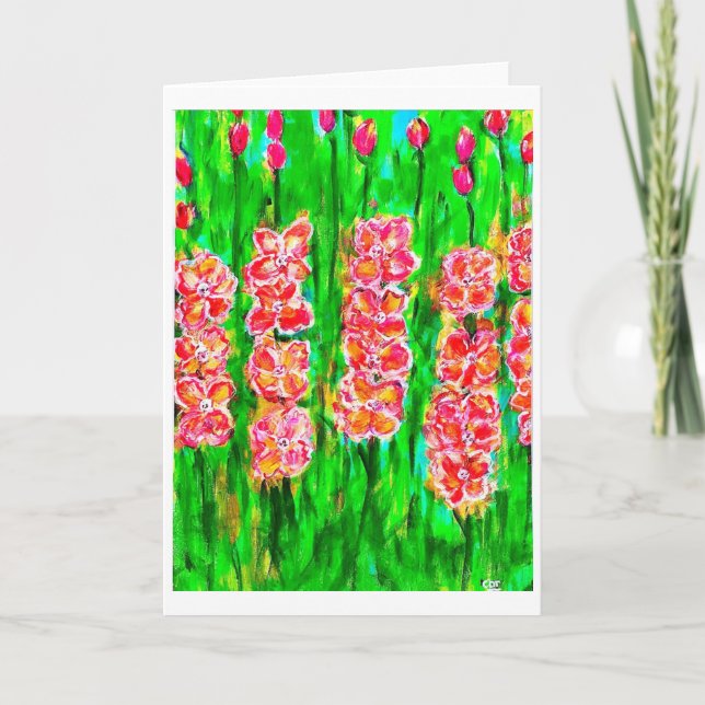 Carte Gladiolus d'été (Devant)