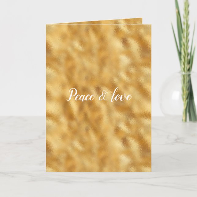 Carte Glam Gold personnalisé (Devant)