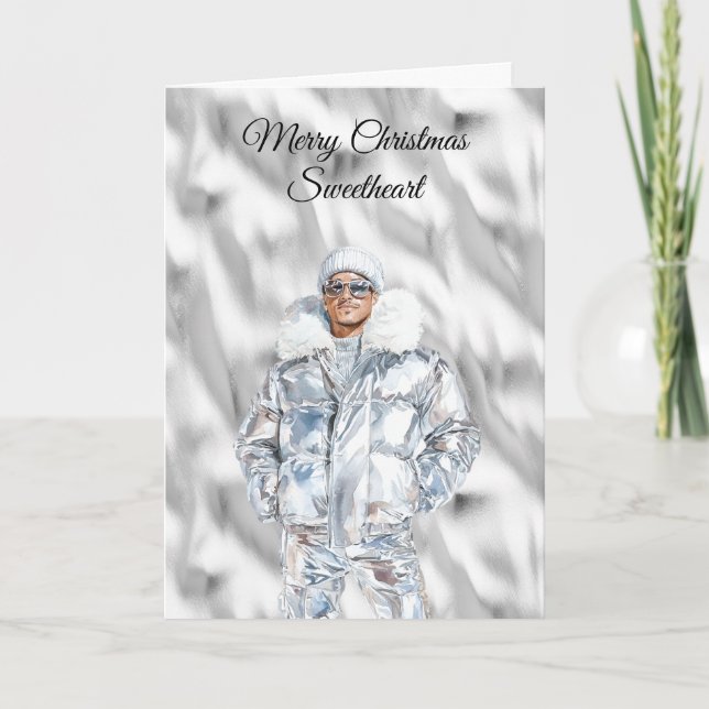 Carte Glam Guy Noël Argent (Devant)