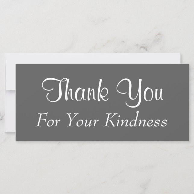Carte Glamour "Merci For Your Kindness" (Devant)