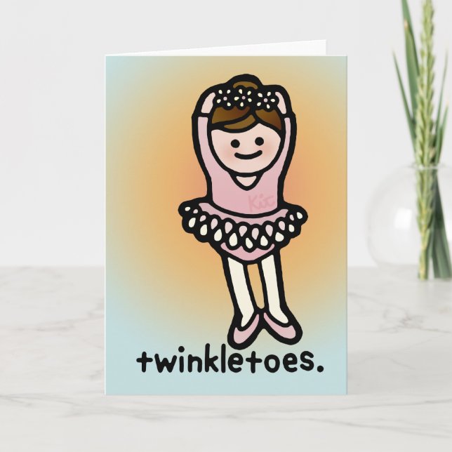 Carte glissade salutations. (Devant)