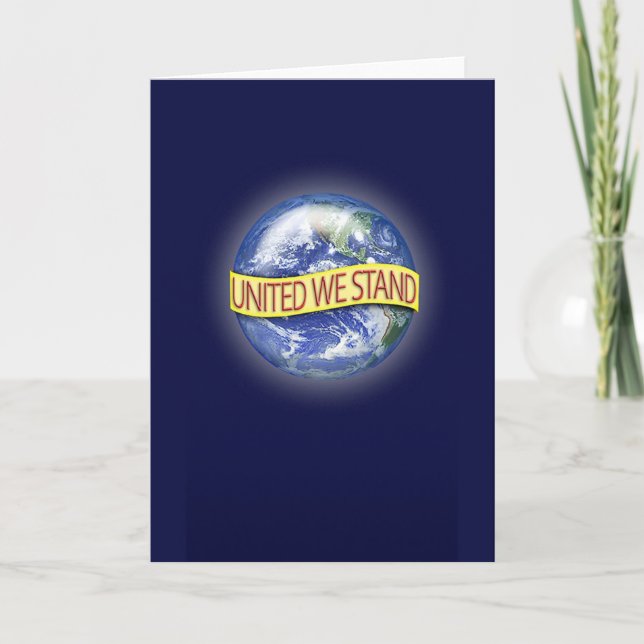 Carte globale de salutation/note d'unité (Devant)