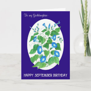 Carte Gloire du matin Septembre Anniversaire pour Godgir