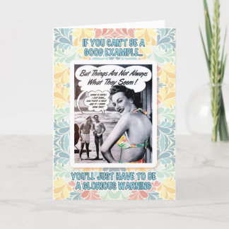 Carte Glorious warning birthday