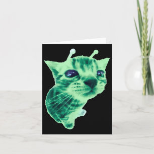 Carte Gnarp Chat Silly Alien Chat Mème Brainrot Mème Drô