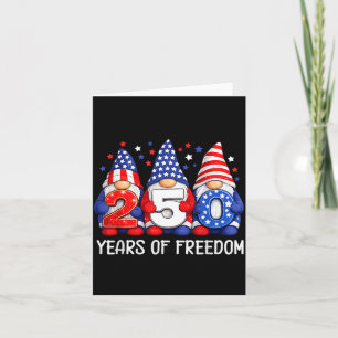 Carte Gnome 250 Ans 1776-2026 250e Anniversaire 4 juille